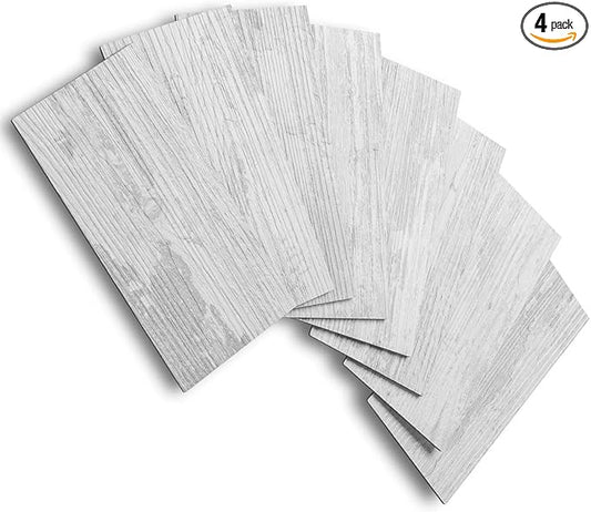 AULIGET Peel and Stick Backsplash PVC Tile, 3 Inch x 6 Inch White Birch Stick on Wall Tiles for Backsplash Kitchen, Bathroom, Laundry Room, Camper, Fireplace
