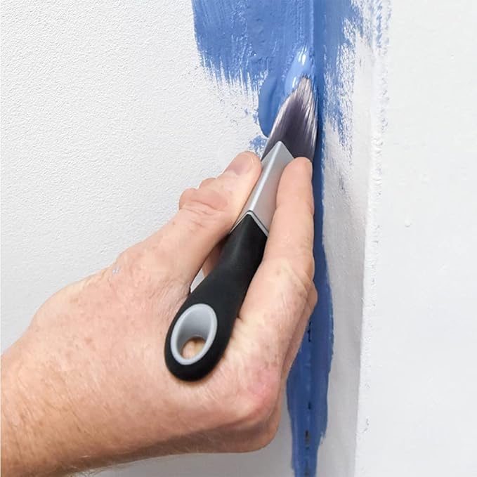 ROLLINGDOG Paint Brush for Trim - Edging Paint Brush 2PC, 1PC Triangular Brush and 1PC Square Trim Brush, Cut in, Edger, Corner, Sash Painting