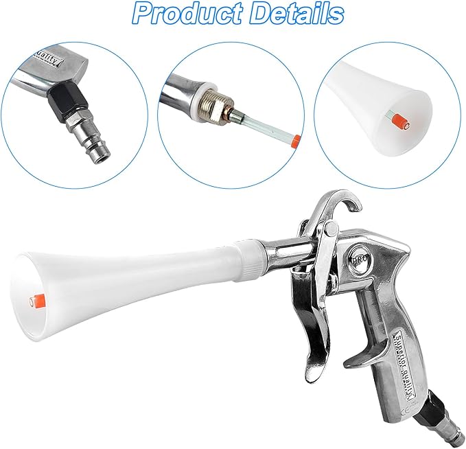 Air Compressor for Car Detailing Detailing Tool, High Pressure Air Gun Dry Cleaning Tool Kit, Air Gun, Car Clean Gun, Cleaning Gun, for Car Dry Cleaning