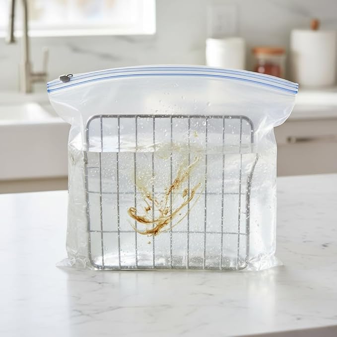 2026 Oven Rack Cleaning Bags, No Scrub Oven Rack Cleaner Bags, Reusable And Leak-Proof, Environmental Friendly, Suitable For Cleaning Of Various Sizes (4, 15.7 * 23.7IN)