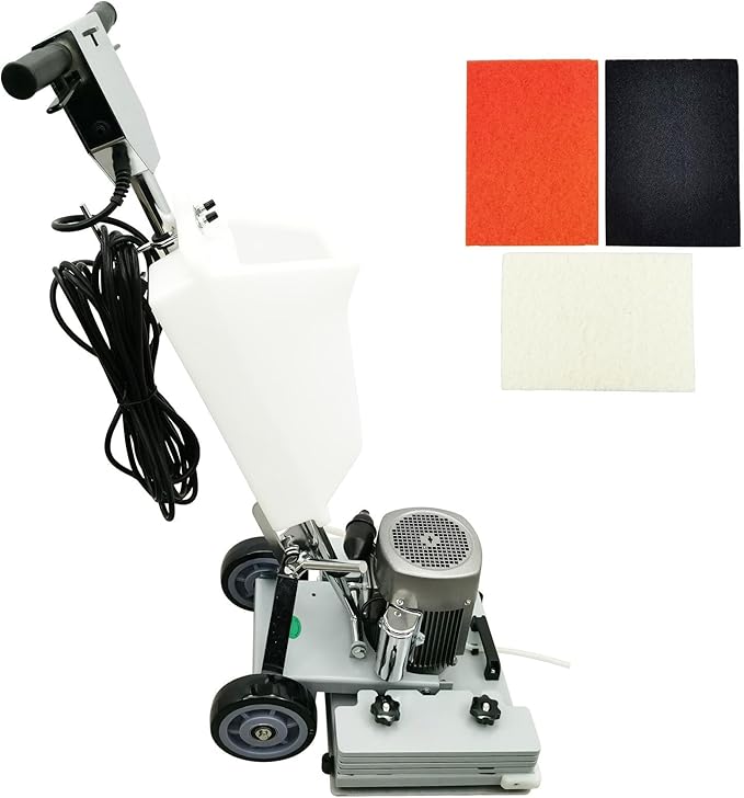 110V Floor Polishing Machine, Square Chassis Multi-functional Floor Scrubber Machine, Heavy Duty Grinding Buffer