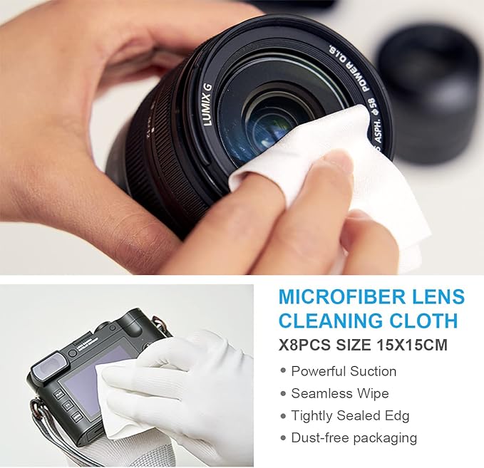 VSGO Professional Lens Cleaning Kit (DKL-15D) - Includes Lens Pen, Air Blower & Cleaning Fluid - Portable Dust Removal for Camera Lenses, Filters, Cell Phones and Electronics