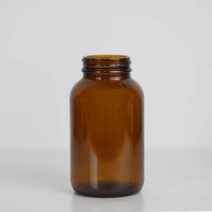 8.5 oz Amber Glass Foam soap Dispenser with Black Rust-Proof Foam Pump, refillable Thick Glass Foam soap Dispenser for Kitchen and Bathroom (1, 8.5 oz)
