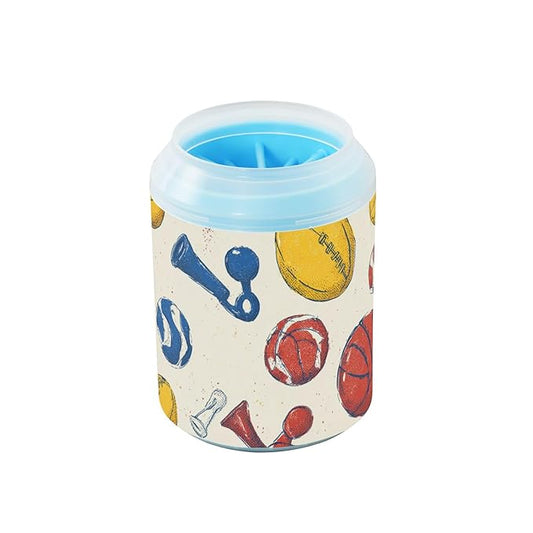 Dog Paw Cleaner Cups for Dogs Pet Foot Washer Paw Scrubber for Small Medium Large Dogs Cats Cleaning Cup Multicolor Sports Balls