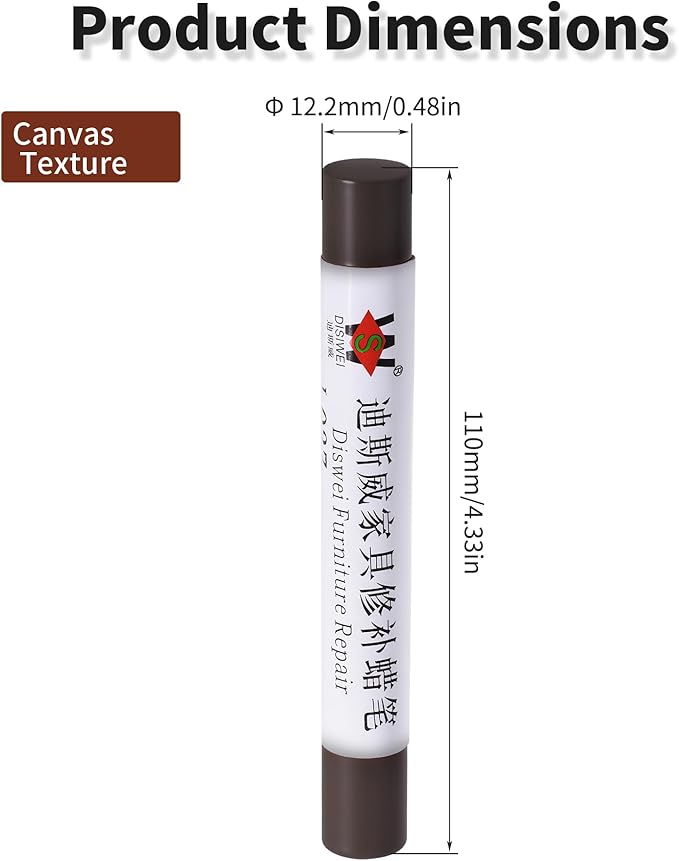 Wood Filler Sticks Canvas Texture Furniture Scratch Repair Crayons Wood Floor Repair Wax Filler Sticks Furniture Repair Wax Crayons for Wooden Furniture, Floors, Cabinets & Tables