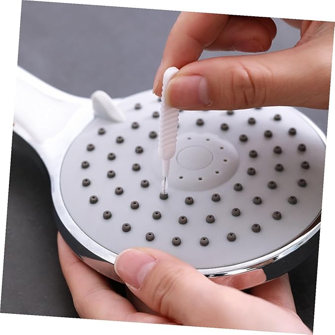 Flexible Drain Cleaning Brush Set 20 Pieces Spiral Bristle Sewer Clog Remover Tool for Kitchen Sink Bathroom Sprayer Cleaning, Sturdy Plastic Handle, Suitable for Household Drain
