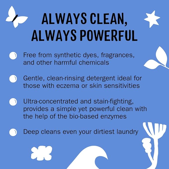 Molly's Suds Liquid Laundry Detergent | Clean Laundry Detergent Soap for Sensitive Skin | 2x Concentrated, High Efficiency (HE) (Ocean Mist - 200 Loads) (Pack of 2)
