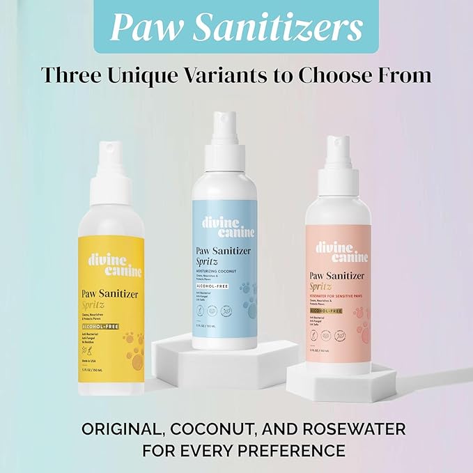 Dog Paw Cleaner - 5.1 Fl Oz of Alcohol Free Paw Cleansing Spray - Made with Coconut, Aloe, Copaiba Oil, and Lemongrass Oil to Nourish and Clean Paws - Made in The USA