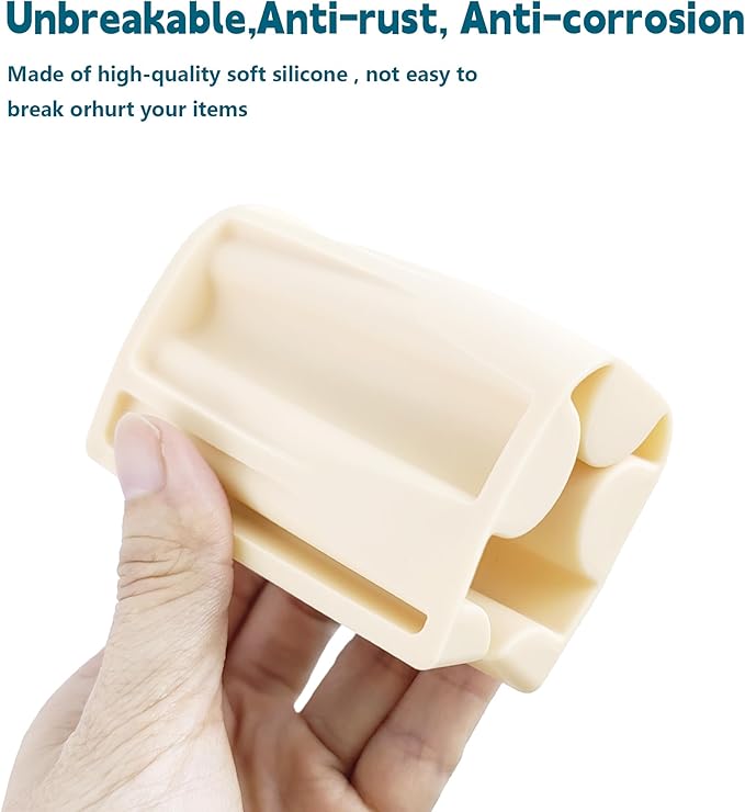 Silicone Soap Dish,Self Draining Soap Holder Perfect for Shower,Bathroom Sink,Kitchen Sink & Travel,Non-Slip Bar Soap Holder Extend Soap Life,Keep Soap Bars Dry & Easy Cleaning Beige-3Pcs