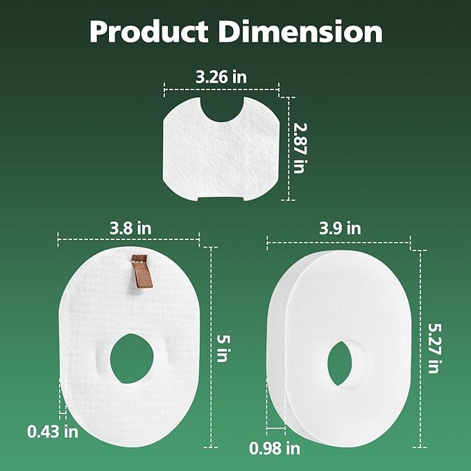 6 Pack Filter Replacement for Shark Rocket Vacuum HV300 HV301 HV300W HV302 HV305 HV310 UV450 Foam & Felt Filter Kit