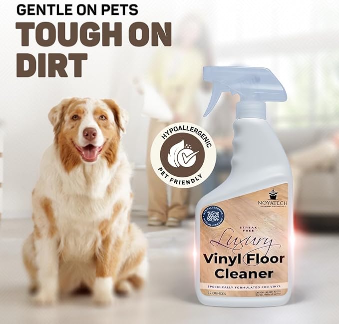 Luxury Vinyl Floor Cleaner for LVP & Wood Floors – Streak-Free, Pet Safe, Non-Toxic Formula – Gentle, Residue-Free Cleaning for Luxury Vinyl Plank, Sealed Wood & Laminate Floors (32)