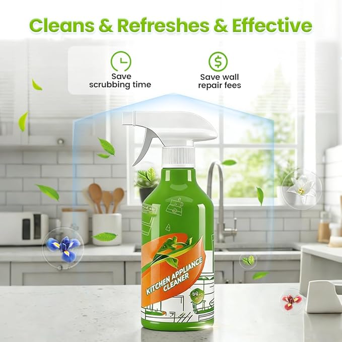 300mL Kitchen Cleaner Spray, 2026 New Cleanse Natural Enzyme Formula to Household Appliances, Clease Multi-Purpose Cleaner, Kitchen Appliance Cleaner for Hold, Stove, Oven, Range Hood (1, 300ml)