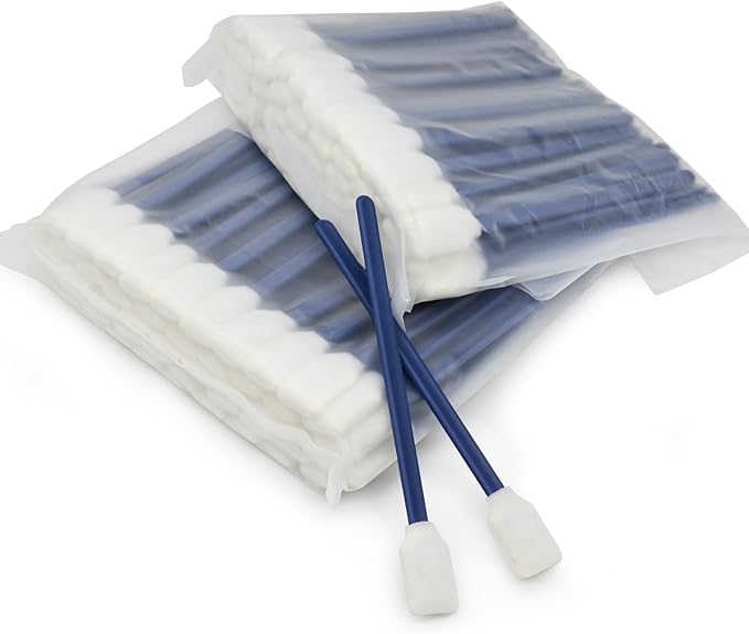 Wellgler's 200pcs Disposable Crevice Cleaning Brush，car air-Conditioning Vents Brush， Window Rails 、Door Rails、Refrigerator Gaps 、Toilet Gaps Brush (Dark Blue)
