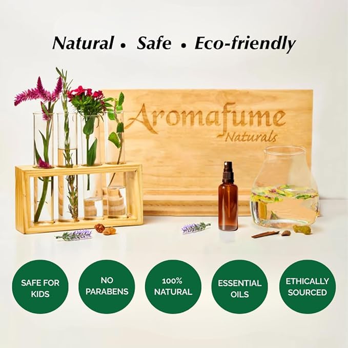 Bergamot Room, Linen & Pillow Spray by Aromafume | 100ml/3.38 fl oz | with Pure Bergamot Essential Oil | Aromatherapy Spray for Relaxation, Sleep & Stress Relief | Mist for Bedding, Fabric
