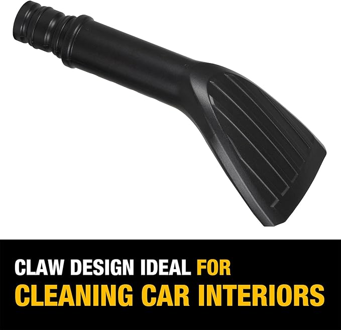 DEWALT 8-Piece Car Detailing Vacuum Hose Accessory Kit, Shop Vac Attachments for Efficient Cleaning, Compatible with Most Wet and Dry Shop Vacuum, DXVA13-0801