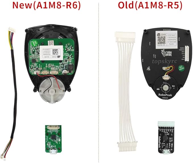 RPLIDAR A1M8 2D 360 Degree 12 Meters Scanning Radius LIDAR Sensor Scanner for Obstacle Avoidance and Navigation of Robots