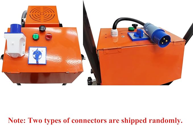 Concrete Floor Grinder Polishing Buffer Machine Cement Ground Grinder for Epoxy Terrazzo Floor with 30L Dust Bucket 6pcs Grinding Heads 220V