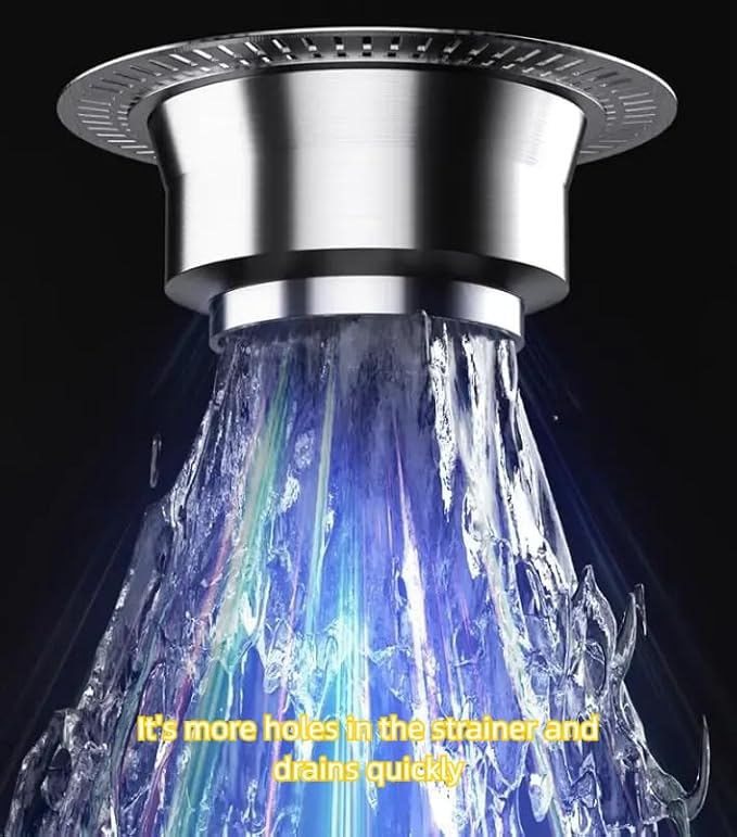 3 in 1 Kitchen Sink Drain Strainer,Universal Stainless Steel Kitchen Sink Stopper, Pop Up Anti-Clogging for 3-1/2 Inch US Standard Sink Drain Strainer (Style2-2Pcs)
