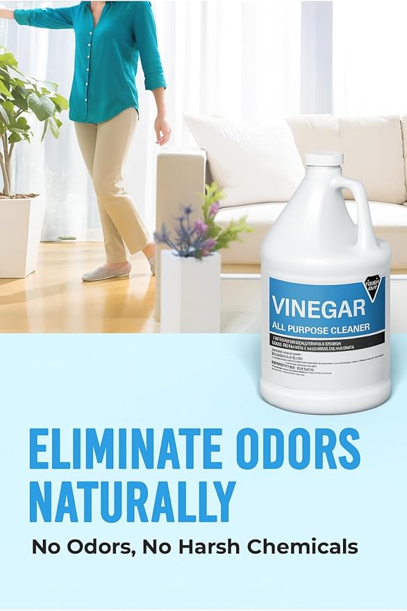 (4 Gallons) All Purpose Cleaner – 6% Acidity Multipurpose Cleaner Vinegar for Cleaning Purpose for Laundry, Floors, Surfaces – Fragrance Free Vinegar Cleaning Solution for Home, Commercial Use