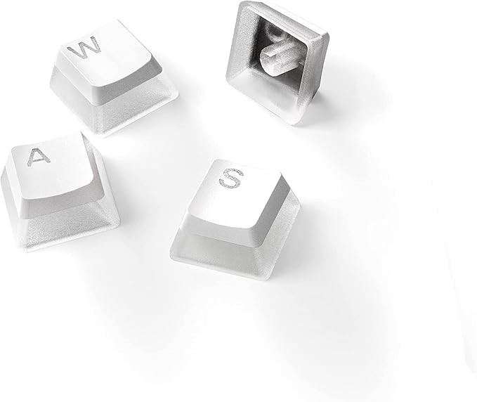 SteelSeries PRISMCAPS - Double Shot Pudding-Style Keycaps - Durable PBT Thermoplastic - Compatible with a Wide Range of Mechanical Keyboards - White