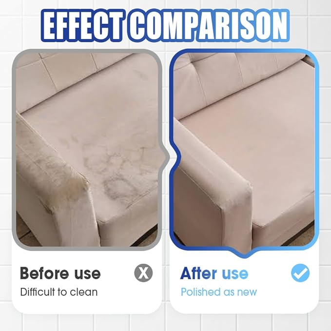 Fabric Sofa Cleaner, Carpet & Upholstery Stain Cleaner Spray Expert Stain and Odor Remover – Pet & Kid Safe Rug Cleaner, Fast-Drying, Formula for Carpets, Rugs & Fabric (3PCS)