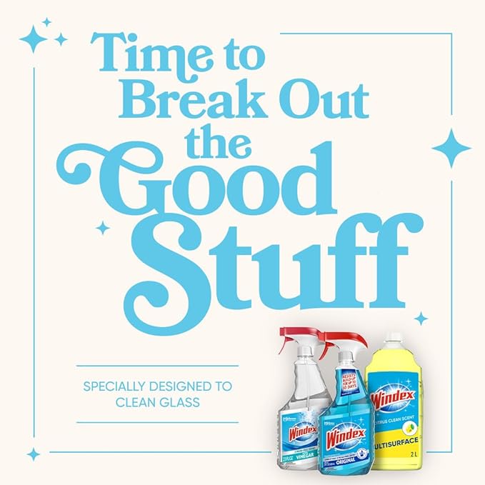 Windex Refill Multipurpose Cleaner Disinfectant Spray, Bottle Made from 100% Recycled Plastic, Surface Cleaning Spray, Citrus Fresh Scent, 32 Fl Oz