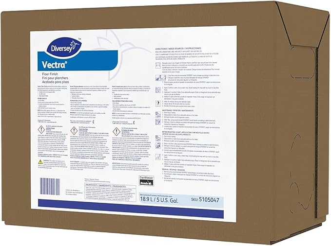 Diversey Care Floor Finish; Vectra; 5 Gallon; White