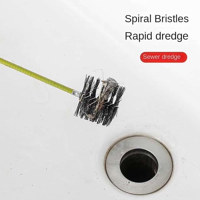 Drain Augers | Effective Flexible Cleaning Brush Pick Up Grabber | Sink Pipe Drain Snakes Hair Catcher | for Toilet Bathroom TUB Kitchen Shower