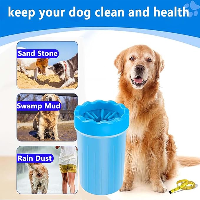 Dog Paw Cleaner,Paw Cleaner for Dog,Pets Foot wash Cup-Dog wash paw Cup-Pet Foot Cleaner for Small Medium Breed Dogs/Cats Pet Clean Paws Miracle Tool(with 1 Towel& 1Brush)