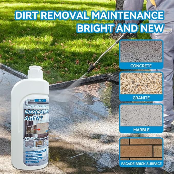 500ml Marble Cleaner Remover Granite Descaling Agent Stone Stain Cleaner Professional Stone Cleaning - Stain Remover for Cleaning Concrete, Marble, Granite, Tile