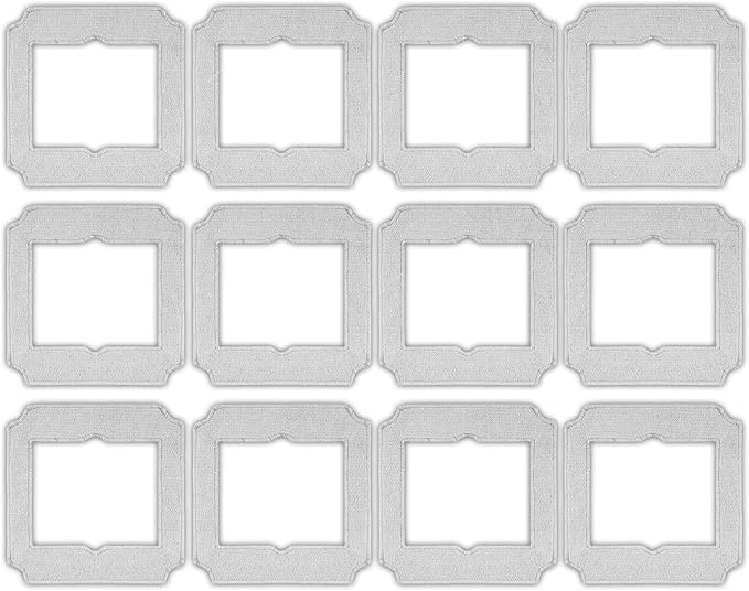 (12 Pack) Replacement Mop Pads Compatible with ECOVACS Winbot Mini Window Cleaning Robot Part No. W-CC02-0012, Washable Mop Cloths Accessories Kit, Mop Pad Refill, Replacement Kit