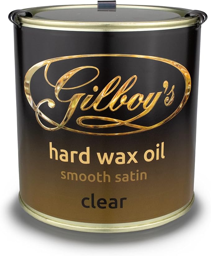 Gilboys Hard Wax Oil - Interior Wood Finish - 500ml - All Natural, Quick Drying, Water & Heat Resistant - Perfect for Sealing & Finishing Kitchen worktops, Stairs, Floors, Doors & Dining Tables…