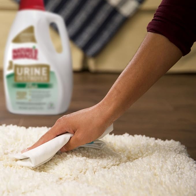 Nature's Miracle Urine Destroyer Plus for Cats, Unscented, Enzymatic Formula for Severe Cat Urine Stains, 1 Gal