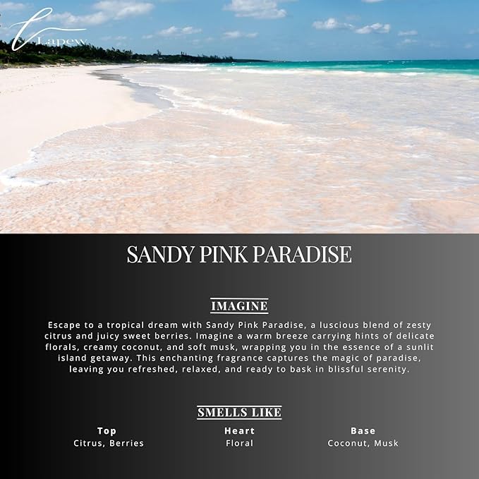 Luxury Floor Cleaner, Scented Mop Soap Concentrate | Hard Floor Cleaner for Tile, Vinyl, Laminate, LVP & Sealed Hardwood | Low-Foam, Streak-Free | 36 oz | Sandy Pink Paradise