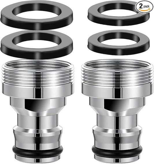 2 Pack Dishwasher Faucet Adapter Dishwasher Snap Adapter Connection Portable Washer Faucet Snap Adapter Connection Accessories Portable Dishwasher Washing Machine to Sink