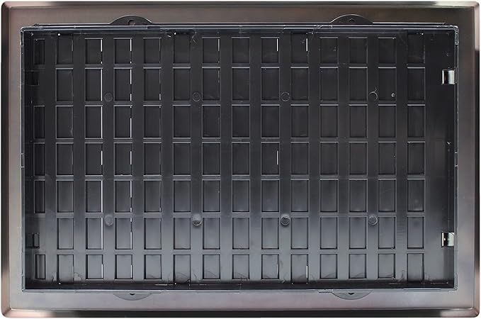 Decor Grates Metal Oriental Decorative Air Vent Cover 6x10 Floor Register – Adjustable Control Lever – AC Floor Vent Covers for Home Floor Vents – Fits 6 x 10 Inch Opening – Rubbed Bronze (AJH610-RB)