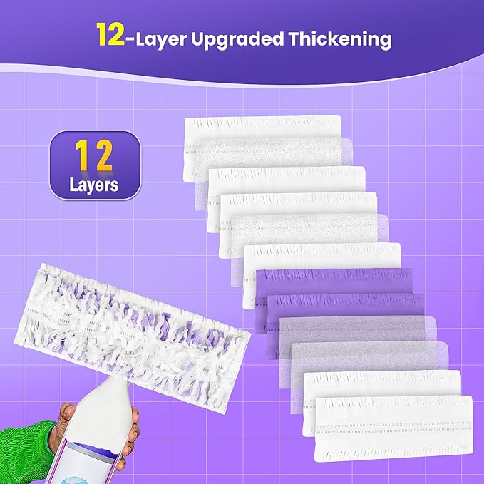 15 Pack Power Mop™ Pad Refills for Swiffer® PowerMop™ Multi-Surface Mop, Powermop™ Multi-Surface Mop Pad Replacement Kit