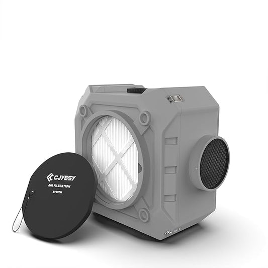 Air Scrubber,Air Purifier with 3 Stage Filtration, Stackable Negative Air Machine for Industrial and Commercial Use, Heavy Duty Air Cleaner with HEPA/Activated Carbon Filter