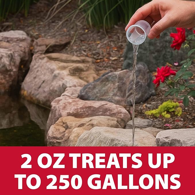 The Pond Guy LiquidClear Beneficial Bacteria Pond Cleaner for Outdoor Water Gardens & Small Ponds, Cloudy Water Reducer, Fish & Plant Safe, 1 Gallon