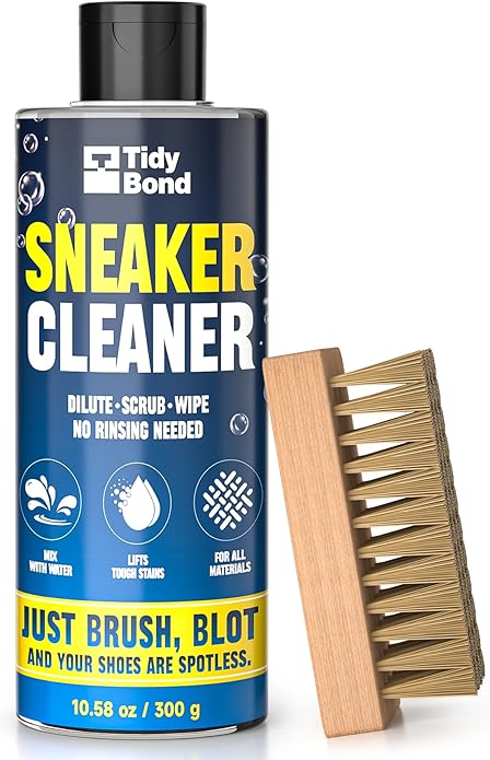 Shoe Cleaner Kit – 10.6oz Premium Shoe Cleaning Set with Brushes & Microfiber Towel, Sneaker Cleaner for White Shoes, Boots, Leather, Suede, Canvas, Mesh, PU & Fabric