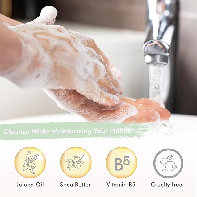 ROMIIE ZOI Hand Soap Gift Set, 750ml Refill + 236ml Liquid Soap, Cruelty-Free, Moisturizing Formula with Essential Oils For Sensitive Skin, Lemon Verbena Scent, For Kitchen & Bathroom
