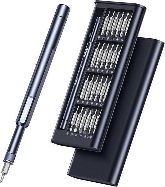 49in1-S2 Precision Screwdriver Set, [Super Durable] Ultra Compact Small Magnetic Mini Repair Tool Kit, Tiny Screw Driver with Torx Flat bits Fits Ring Doorbell, Watch, Laptop, Eyeglass, Camera
