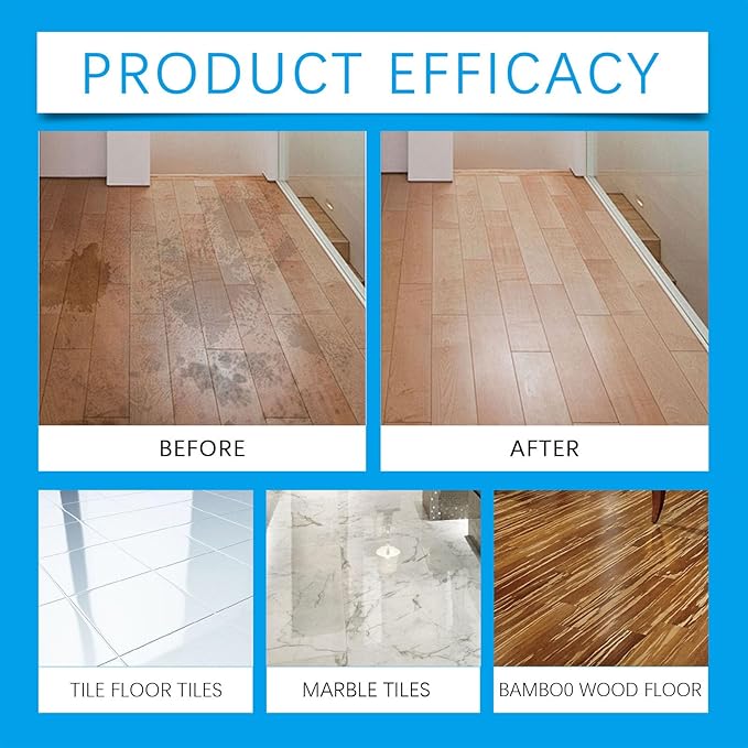 Natural Micro-Molecularized Floor Cleaner Spray, 5-in-1 Floor Restore & Polish Cleaner, Multi-Surface Floor Cleaning Spray for Wood, Tile, Marble & Laminate, 5 fl oz (1)
