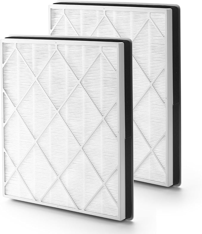 2-Pack HE401 Filter for Shark 4 - Replacement HEPA H13 Filter, Compatible with HE401, HE402, HE405, HE400, UA415 Models - Part Numbers HE4FKPET, HE4FKBAS, HE4FKPRO, 100356-chn-1