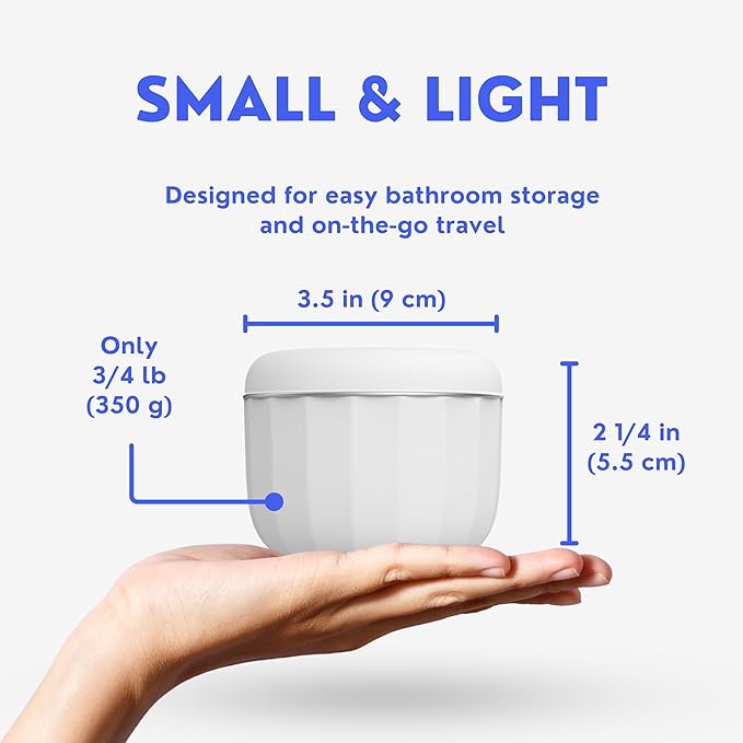 Ultrasonic Retainer Cleaner Machine for Invisalign, Aligner, Night Guard, Denture, Whitening Tray, Mouth Guard and Toothbrush Head - Dental UV Ultrasonic Cleaner Pod [no UV Light]