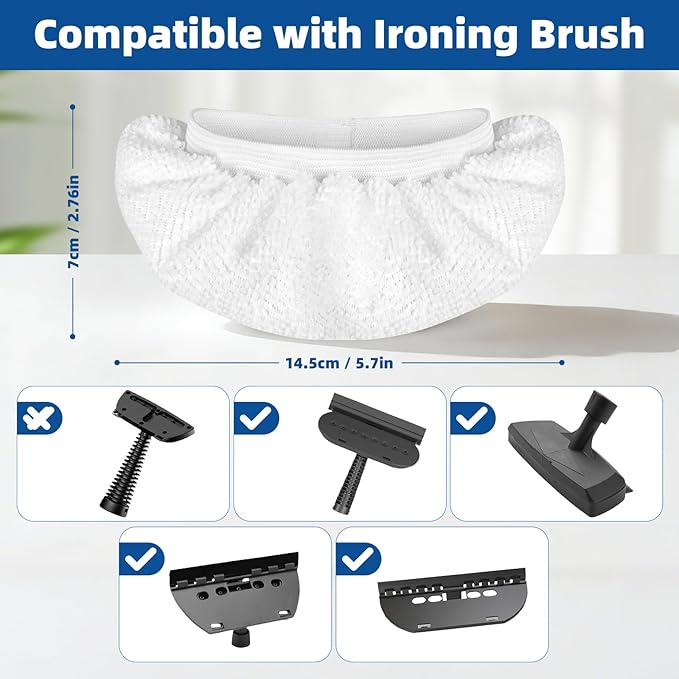 LOVECO 10 Pack Universal Microfiber Cloths for Handheld Steam Cleaner - Compatible with Bissell Steam Shot, Comforday, PurSteam, Wagner, etc - Reusable Washable Microfiber Rags
