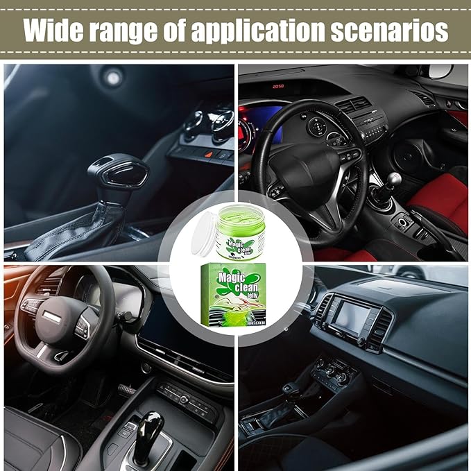 Car Crevice Cleaning Gel - Car Cleaning Putty for Interior, Dust Remover Gel | Gel for Air Vents, Automotive Dust Car Crevice Cleaner, Keyboard Cleaner for Laptops, Desks, Keyboards, Gear Levers