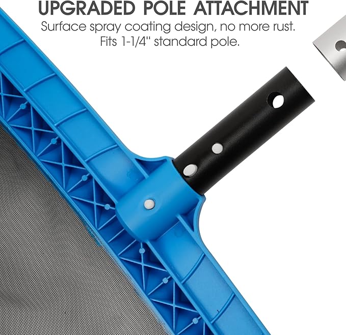 Pool Skimmer Net with Self-Repair Fine Nylon Mesh Bag, Pool Leaf Rake for Above Ground Pools & In-ground Pools, Pool Nets for Cleaning - Original Series(No Pole)