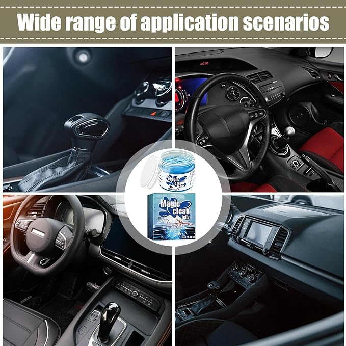 Car Dust Cleaner Gel - Car Cleaning Putty, Car Interior Cleaner | Car Accessories Keyboard Cleaner, Car Cleaning Gel Detailing Kit, Car Putty Auto Tools Accessories for Home Keyboards, Car Interiors