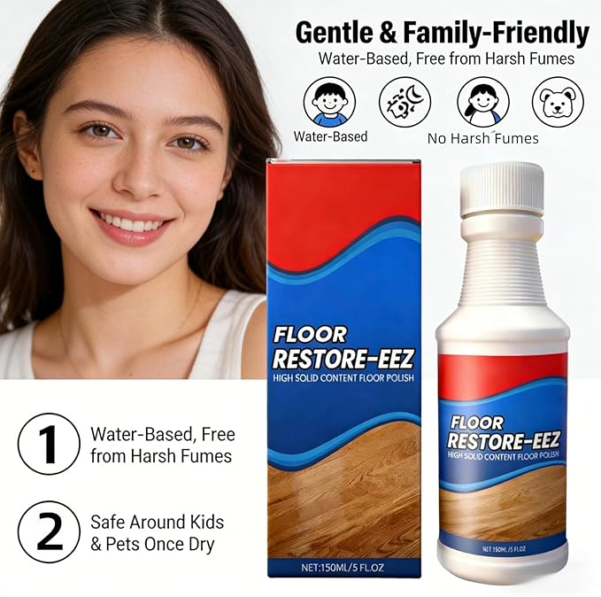 Multi-Surface Floor Restorer Polish | High-Solids Content Formula for Wood, Tile & Laminate | 1 Bottle, Easy Application
